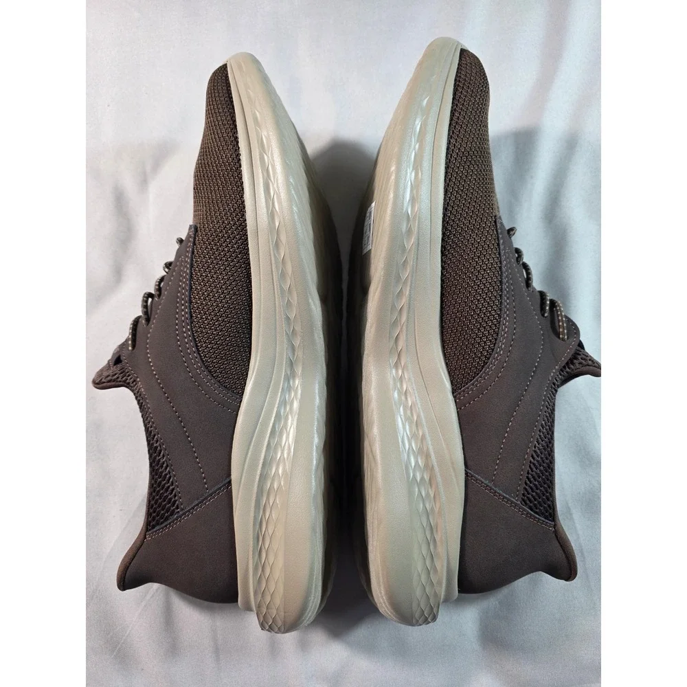 Skechers Swift Fit Hands Free Slip-ins Mens 10 Brown Sneakers NEW